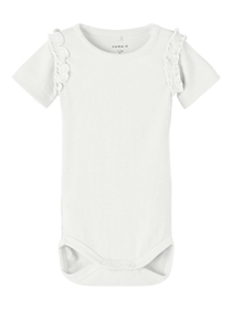 Name It Kortærmet Rib Body Jinna Bright White